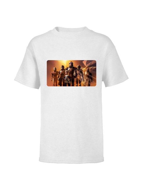 The Bad Batch Clone Force 99 Team Sunset Lighting - Short Sleeve T-Shirt for Kids - Customized-White