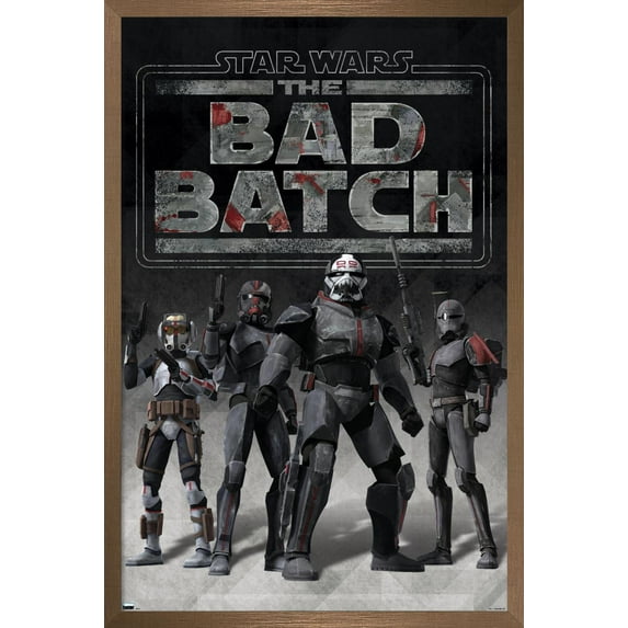 Star Wars: The Bad Batch - Clone Force 99 Wall Poster, 14.725" x 22.375", Framed