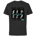 thumbnail image 1 of Star Wars The Bad Batch Clone Force 99 Wanted by the Empire - Short Sleeve Cotton T-Shirt for Adults - Customized-Black, 1 of 5