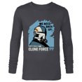 thumbnail image 1 of Star Wars The Bad Batch Echo Quote “We Need Back Up!” - Long Sleeve T-Shirt for Men - Customized-Charcoal Heather, 1 of 5