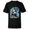 thumbnail image 1 of Star Wars The Bad Batch Echo Quote “We Need Back Up!” - Short Sleeve T-Shirt for Kids - Customized-Black, 1 of 5