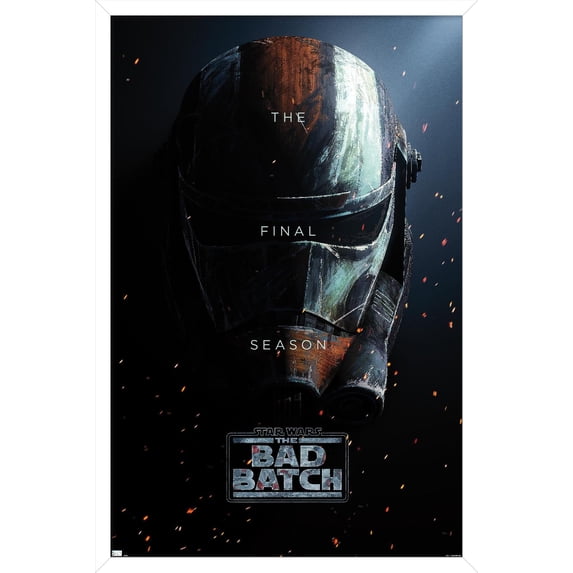 Star Wars: The Bad Batch - Final Season Helmet One Sheet Wall Poster, 14.725" x 22.375" Framed