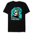 thumbnail image 1 of Star Wars The Bad Batch Hunter Quote “Stick to the Plan” - Short Sleeve Blended T-Shirt for Adults - Customized-Black, 1 of 5