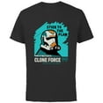 thumbnail image 1 of Star Wars The Bad Batch Hunter Quote “Stick to the Plan” - Short Sleeve Cotton T-Shirt for Adults - Customized-Black, 1 of 5