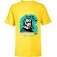 thumbnail image 1 of Star Wars The Bad Batch Hunter Quote “Stick to the Plan” - Short Sleeve T-Shirt for Kids - Customized-Yellow, 1 of 5