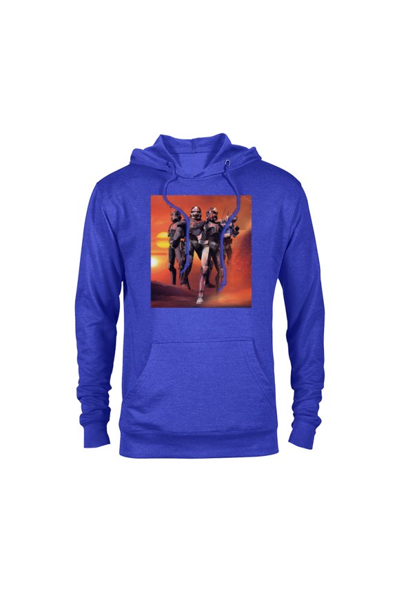 The Bad Batch Hunter Wrecker Tech Crosshair Sunset Standard - Pullover Hoodie for Adults – Customized-Royal Heather