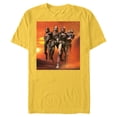 thumbnail image 1 of Star Wars The Bad Batch Hunter Wrecker Tech Crosshair Sunset Standard - Short Sleeve Blended T-Shirt for Adults – Customized-Yellow, 1 of 5
