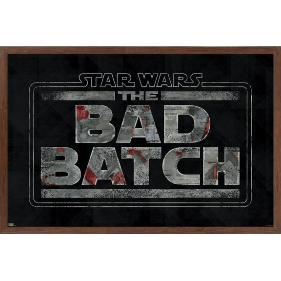Star Wars: The Bad Batch - Logo Wall Poster, 14.725" x 22.375", Framed