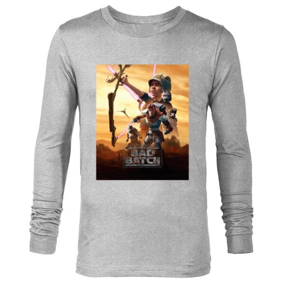 Star Wars The Bad Batch Mercenary Team Poster Art- Long Sleeve T-Shirt for Men - Customized-Athletic Heather
