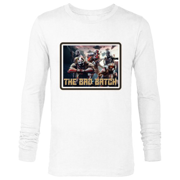 Star Wars The Bad Batch Ready for Battle - Long Sleeve T-Shirt for Men - Customized-White