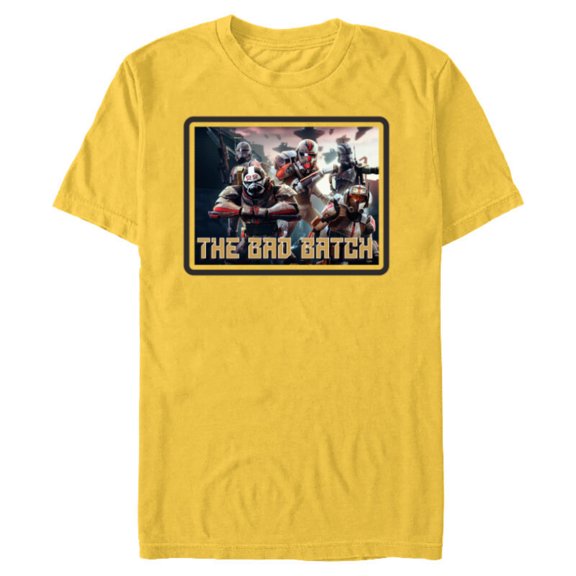 Star Wars The Bad Batch Ready for Battle - Short Sleeve Blended T-Shirt for Adults - Customized-Yellow