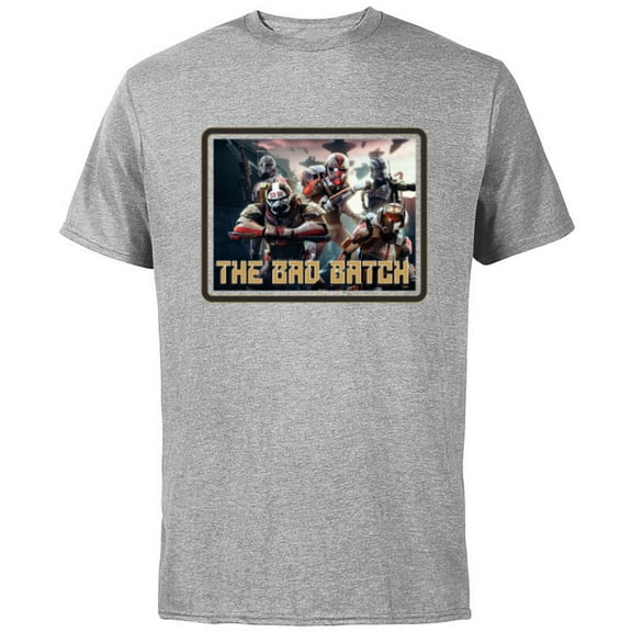 Star Wars The Bad Batch Ready for Battle - Short Sleeve Cotton T-Shirt for Adults - Customized-Athletic Heather
