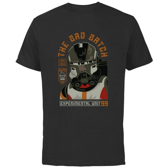 Star Wars The Bad Batch Season 2 Echo Experimental Unit 99 - Short Sleeve Cotton T-Shirt for Adults - Customized-Black
