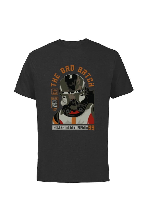 The Bad Batch Season 2 Echo Experimental Unit 99 - Short Sleeve Cotton T-Shirt for Adults - Customized-Black