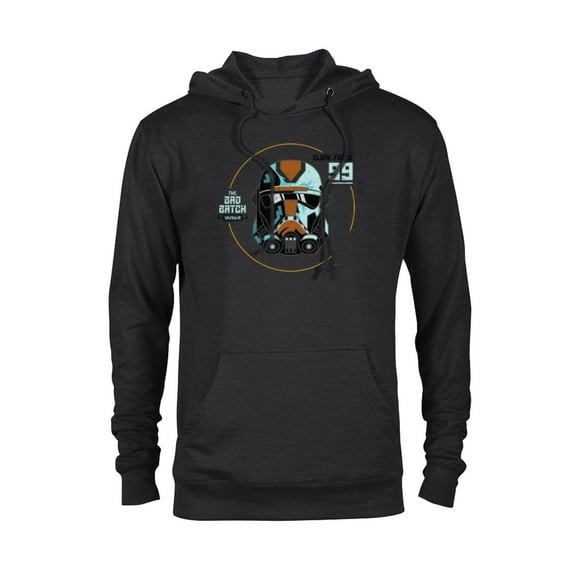 Star Wars The Bad Batch Season 2 Hunter Helmet Elite - Pullover Hoodie for Adults - Customized-Black