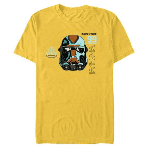 Star Wars The Bad Batch Season 2 Hunter Helmet Elite - Short Sleeve Blended T-Shirt for Adults - Customized-Yellow