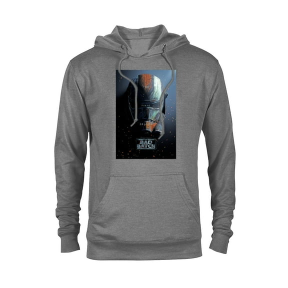 Star Wars The Bad Batch Season 3 Hunter’s Helmet Poster Art- Pullover Hoodie for Adults - Customized-Athletic Heather