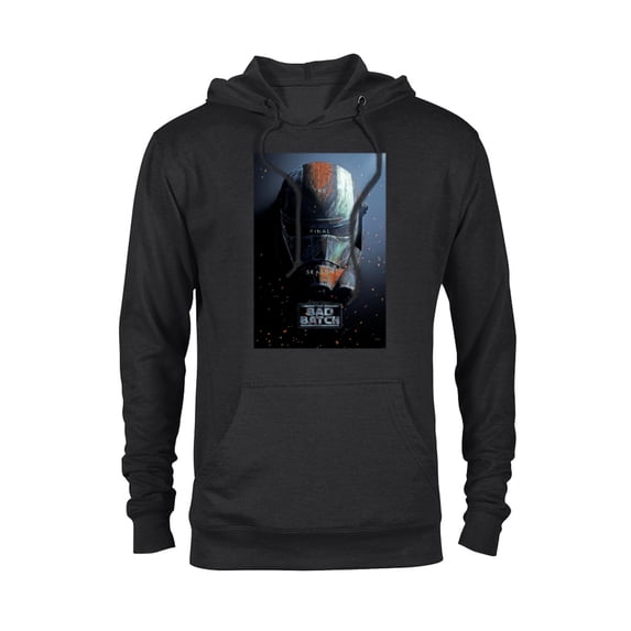 Star Wars The Bad Batch Season 3 Hunter’s Helmet Poster Art- Pullover Hoodie for Adults - Customized-Black
