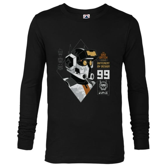 Star Wars The Bad Batch Tech Different by Design - Long Sleeve T-Shirt for Men - Customized-Black