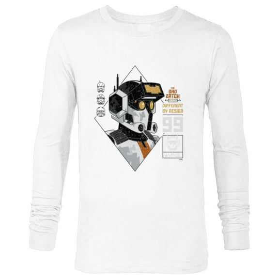 Star Wars The Bad Batch Tech Different by Design - Long Sleeve T-Shirt for Men - Customized-White