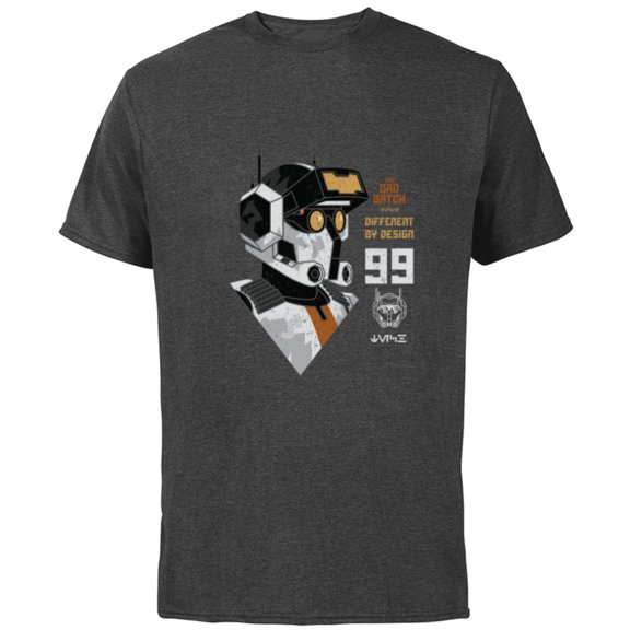 Star Wars The Bad Batch Tech Different by Design - Short Sleeve Cotton T-Shirt for Adults - Customized-Charcoal