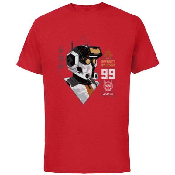 Star Wars The Bad Batch Tech Different by Design - Short Sleeve Cotton T-Shirt for Adults - Customized-Red