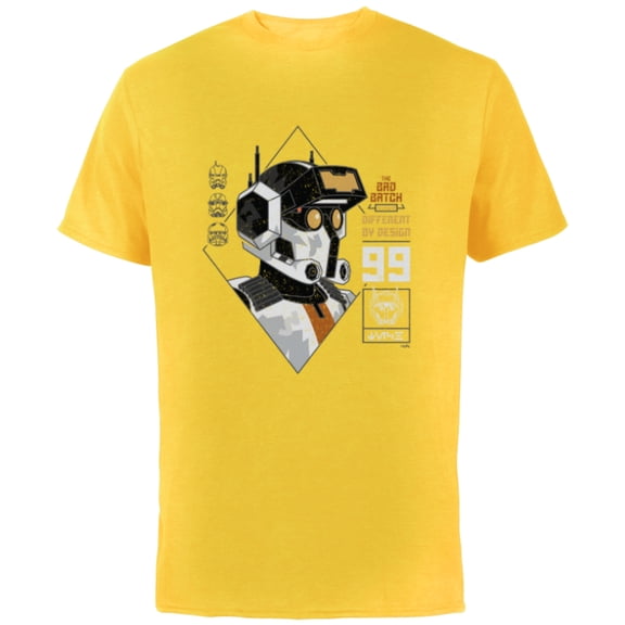 Star Wars The Bad Batch Tech Different by Design - Short Sleeve Cotton T-Shirt for Adults - Customized-Yellow