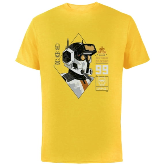 Star Wars The Bad Batch Tech Different by Design - Short Sleeve Cotton T-Shirt for Adults - Customized-Yellow