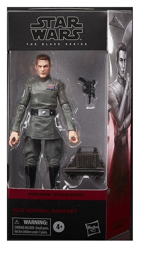 Star Wars: The Bad Batch The Black Series Vice Admiral Rampart Kids Toy Action Figure for Boys and Girls Ages 4 5 6 7 8 and Up (6”) (NON-MINT PACKAGE)