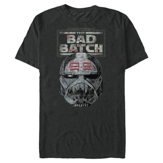 Star Wars The Bad Batch Wrecker Helmet Sketch Standard - Short Sleeve Blended T-Shirt for Adults – Customized-Dark Heather
