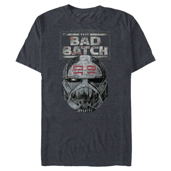 Star Wars The Bad Batch Wrecker Helmet Sketch Standard - Short Sleeve Blended T-Shirt for Adults – Customized-Navy Heather