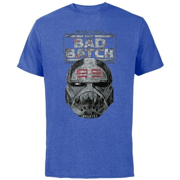 Star Wars The Bad Batch Wrecker Helmet Sketch Standard - Short Sleeve Cotton T-Shirt for Adults - Customized-Royal Heather