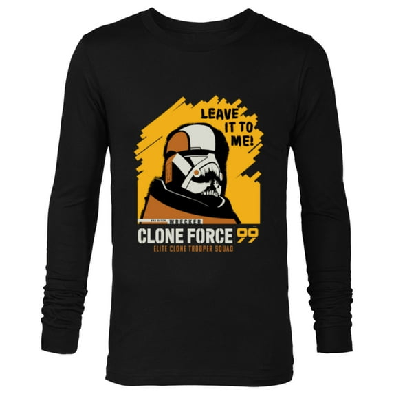 Star Wars The Bad Batch Wrecker Quote “Leave it to Me!” - Long Sleeve T-Shirt for Men - Customized-Black