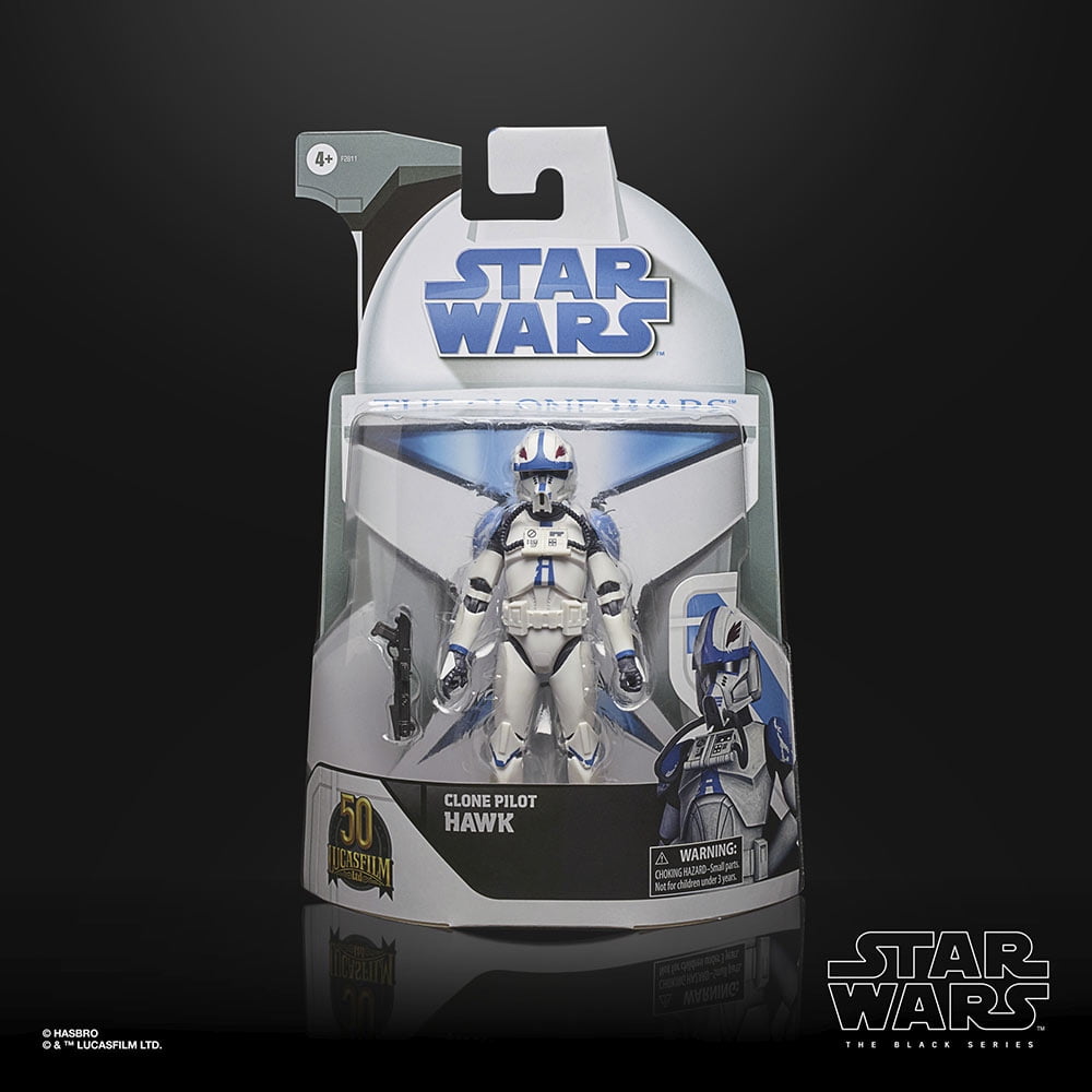 Star Wars The Black Series 50th Anniversary Clone Pilot Hawk Action Figure