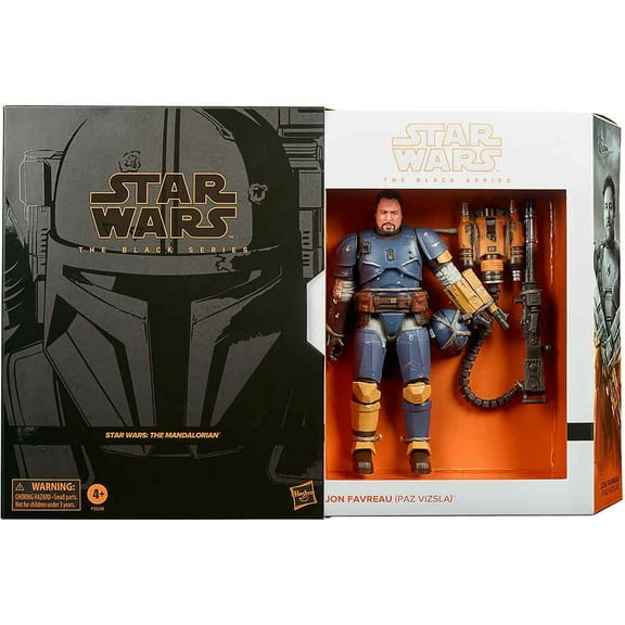 Star Wars The Black Series Box Art 6 Inch Action Figure Deluxe Exclusive - Jon Favreau Paz Vizsla