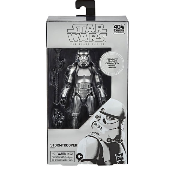 Star Wars The Black Series Carbonized Collection Stormtrooper Toy 6-Inch-Scale The Empire Strikes Back (NON-MINT PACKAGE)