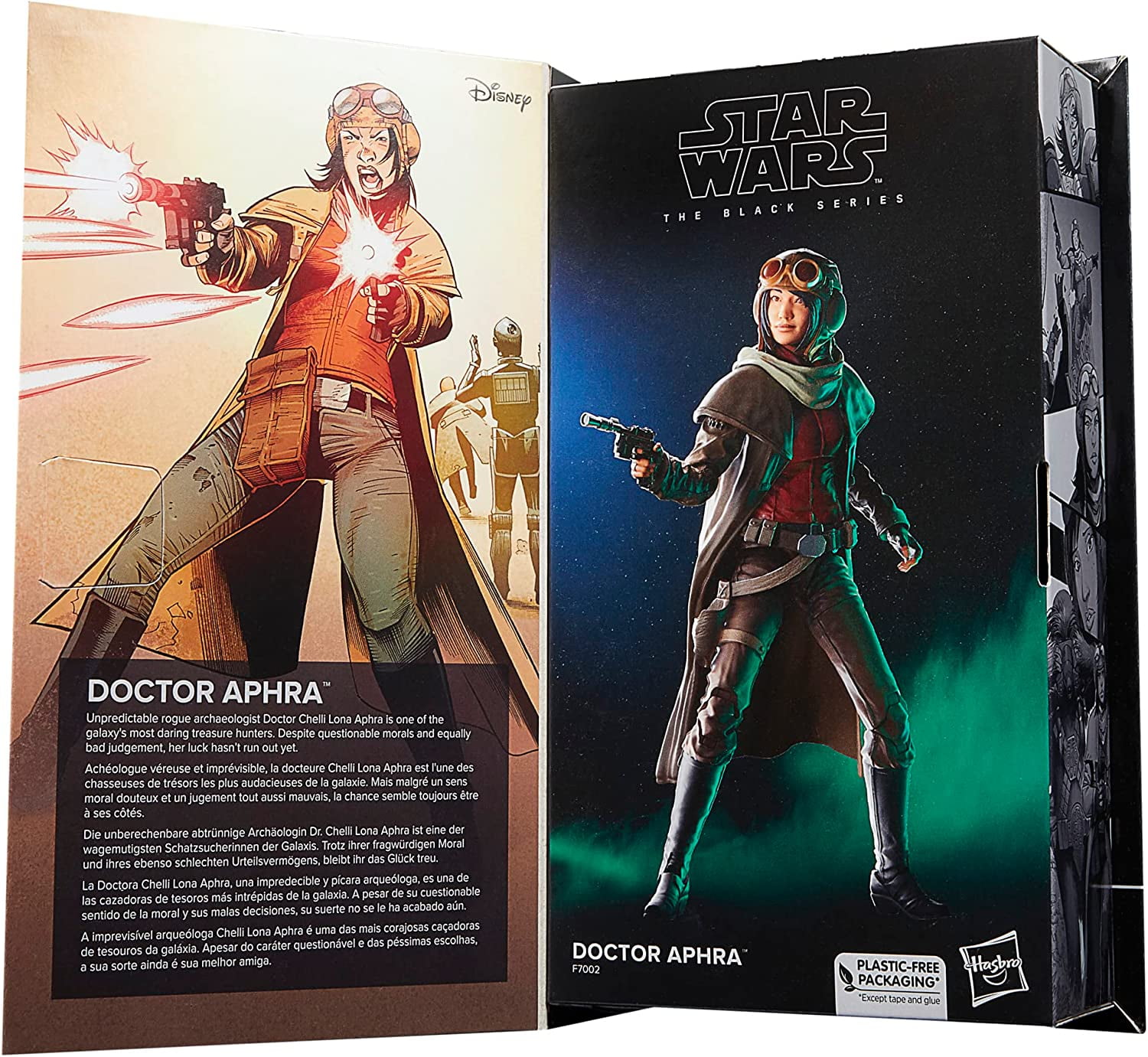 Star Wars The Black Series Doctor Aphra Collectible Action Figure, Plastic Multicolor, 9.02 x 5 in