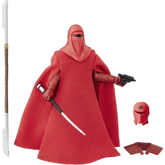 Star Wars The Black Series Emperor's Royal Guard Action Figure, Crimson, 375 inch, 7 Accessories