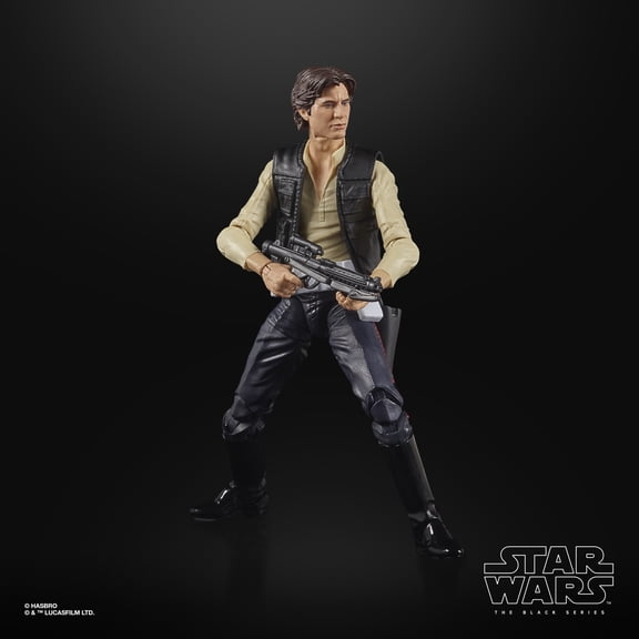Star Wars The Black Series Han Solo 6-Inch-Scale Lucasfilm 50th Anniversary Star Wars The Power of the Force Action Figure, Ages 4 and Up