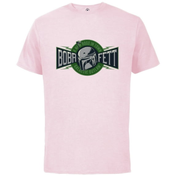 Star Wars The Book of Boba Fett A New Boss In Town - Short Sleeve Cotton T-Shirt for Adults - Customized-Soft Pink