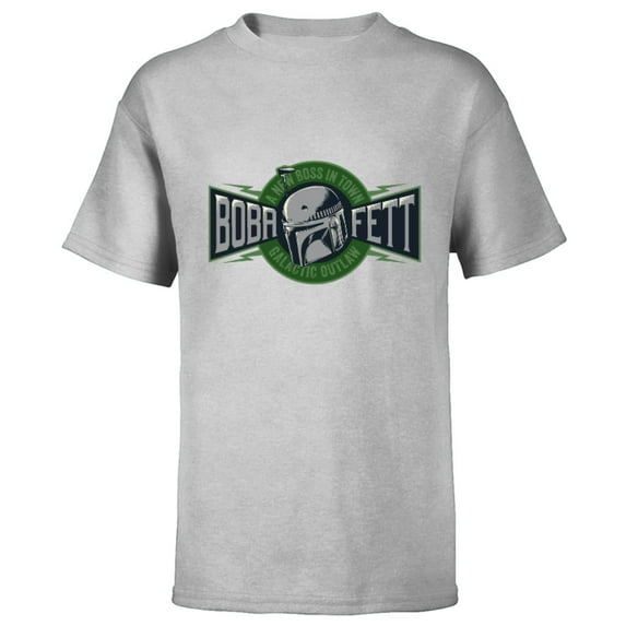 Star Wars The Book of Boba Fett A New Boss In Town - Short Sleeve T-Shirt for Kids – Customized-Athletic Heather