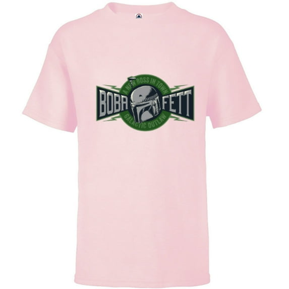 Star Wars The Book of Boba Fett A New Boss In Town - Short Sleeve T-Shirt for Kids – Customized-Soft Pink