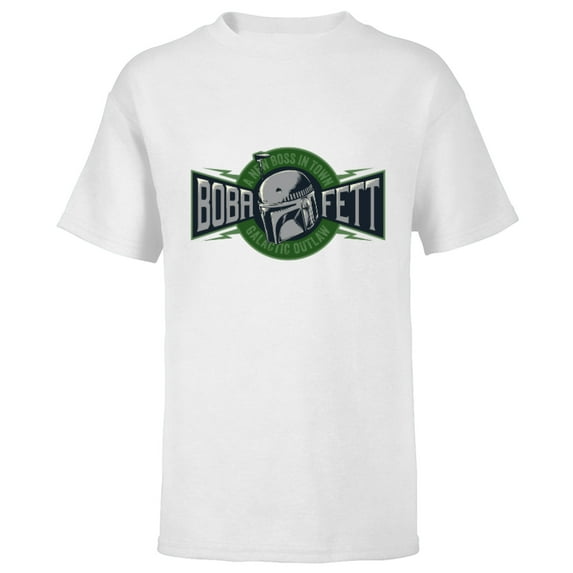 Star Wars The Book of Boba Fett A New Boss In Town - Short Sleeve T-Shirt for Kids – Customized-White