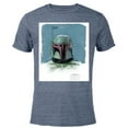 thumbnail image 1 of Star Wars The Book of Boba Fett Armor - Short Sleeve Blended T-Shirt for Adults – Customized-Navy Heather, 1 of 5