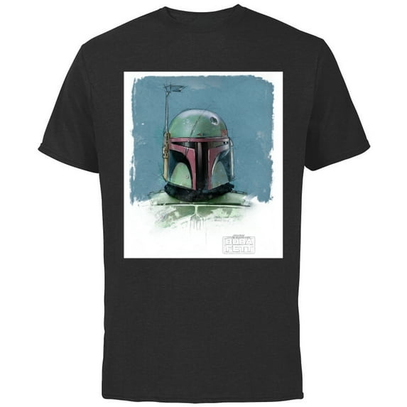 Star Wars The Book of Boba Fett Armor - Short Sleeve Cotton T-Shirt for Adults - Customized-Black