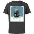 thumbnail image 1 of Star Wars The Book of Boba Fett Armor - Short Sleeve Cotton T-Shirt for Adults - Customized-Charcoal, 1 of 5