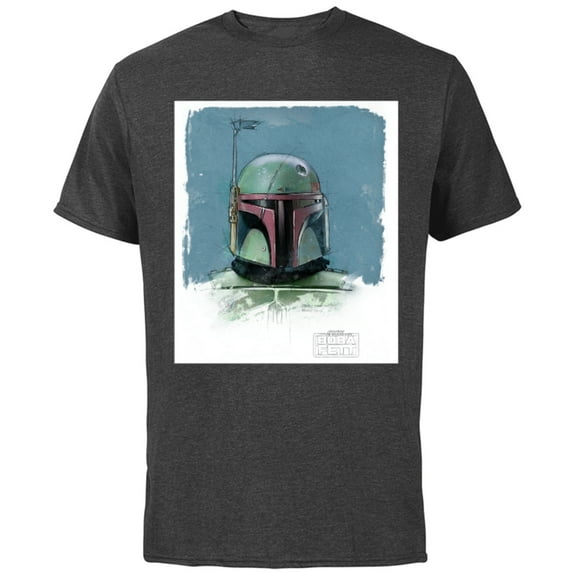 Star Wars The Book of Boba Fett Armor - Short Sleeve Cotton T-Shirt for Adults - Customized-Charcoal