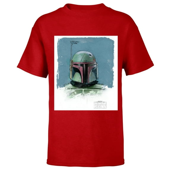 Star Wars The Book of Boba Fett Armor - Short Sleeve T-Shirt for Kids – Customized-Red