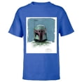 thumbnail image 1 of Star Wars The Book of Boba Fett Armor - Short Sleeve T-Shirt for Kids – Customized-Royal, 1 of 5