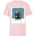 thumbnail image 1 of Star Wars The Book of Boba Fett Armor - Short Sleeve T-Shirt for Kids – Customized-Soft Pink, 1 of 5